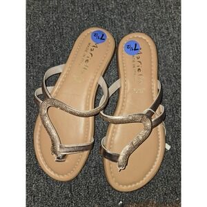 Women's Mariella Flat Sandal Rose Gold Sz.7.5